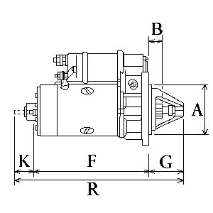 Startmotor 24V Hc-cargo 115623 HC-Cargo