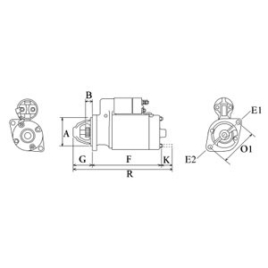 Startmotor 12V Hc-cargo 116430 HC-Cargo