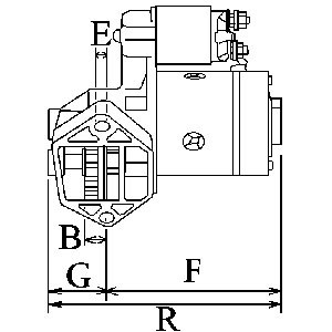 Startmotor 12V Hc-cargo 116516 HC-Cargo