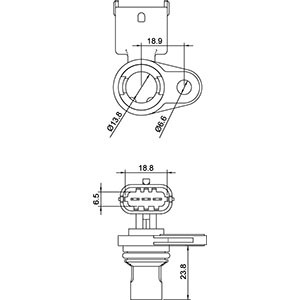 Sensor, kamaxelgivare Hc-cargo 151039 HC-Cargo