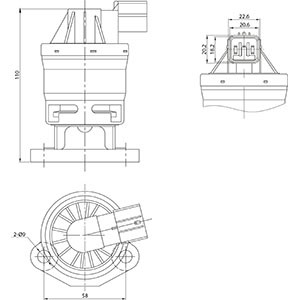 Egr-ventil Hc-cargo 182697 HC-Cargo