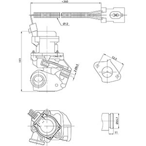 Egr-ventil Hc-cargo 182704 HC-Cargo