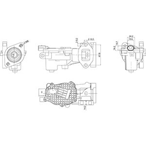 Egr-ventil Hc-cargo 182721 HC-Cargo