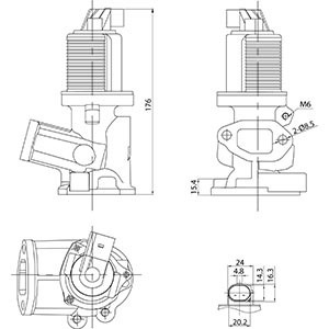 Egr-ventil Hc-cargo 182724 HC-Cargo