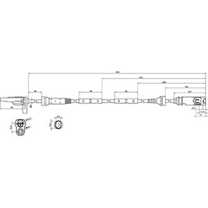 ABS-givare, Sensor, hjulvarvtal, Bakaxel, båda sidor Hc-cargo 182 HC-Cargo