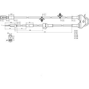 ABS-givare, Sensor, hjulvarvtal, framaxel höger Hc-cargo 182841 HC-Cargo