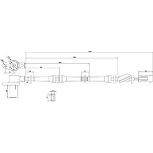 ABS-givare, Sensor, hjulvarvtal, Bakaxel höger Hc-cargo 182860 HC-Cargo