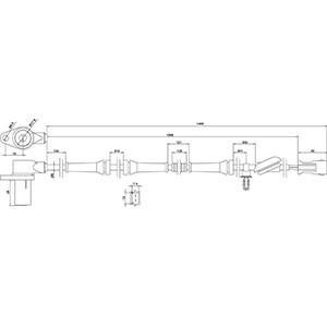 ABS-givare, Sensor, hjulvarvtal, Bakaxel höger Hc-cargo 182861 HC-Cargo