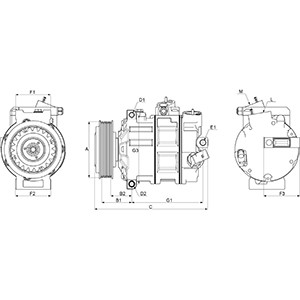 Kompressor, klimatanläggning 12V Hc-cargo 241395 HC-Cargo Kompressor, klimatanläggning 12V Hc-cargo 241395 HC-Cargo