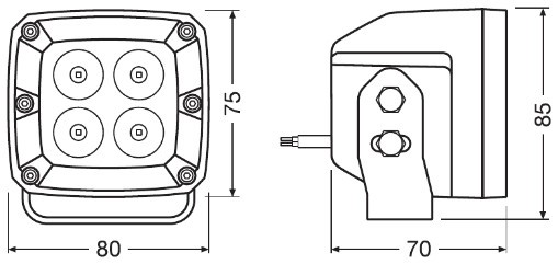 ARBETSSTRÅLKASTARE, Universal Osram LEDWL101-SP OSRAM