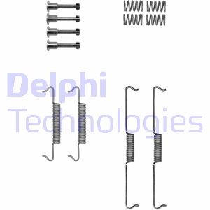 Tillbehörssats, bromsbackar, parkeringsbroms, Bakaxel Delphi LY14 DELPHI