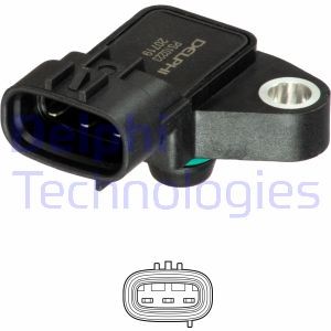 Sensor, insugstryck Delphi PS10223 DELPHI