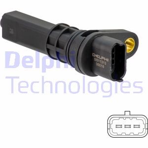ABS-givare, Sensor, hjulvarvtal, framaxel vänster Delphi SS11313 DELPHI ABS-givare, Sensor, hjulvarvtal, framaxel vänster Delphi SS11313 DELPHI