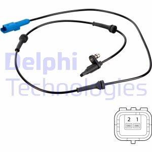 ABS-givare, Sensor, hjulvarvtal, Framaxel Delphi SS20674 DELPHI