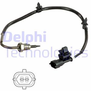 Sensor, avgastemperatur Delphi TS30142 DELPHI