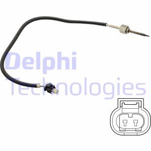 Sensor, avgastemperatur, Upptill, Vänster Delphi TS30161 DELPHI