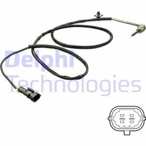Sensor, avgastemperatur DELPHI