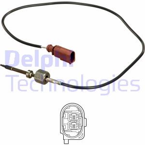 Sensor, avgastemperatur Delphi TS30252 DELPHI