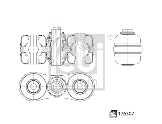 Länkarm, Bakaxel, Bak Febi bilstein 176307 FEBI BILSTEIN Länkarm, Bakaxel, Bak Febi bilstein 176307 FEBI BILSTEIN