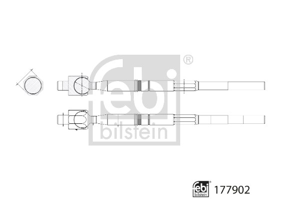 Styrled, inre, framaxel höger, framaxel vänster Febi bilstein 177 FEBI BILSTEIN Styrled, inre, framaxel höger, framaxel vänster Febi bilstein 177 FEBI BILSTEIN