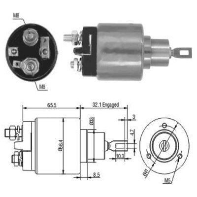 Magnetswitch, startmotor Meat & doria 46002 MEAT & DORIA