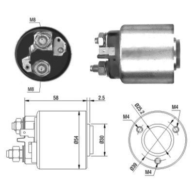 Magnetswitch, startmotor Meat & doria 46011 MEAT & DORIA