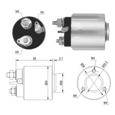 Magnetswitch, startmotor Meat & doria 46013 MEAT & DORIA
