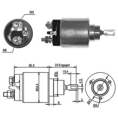 Magnetswitch, startmotor Meat & doria 46074 MEAT & DORIA