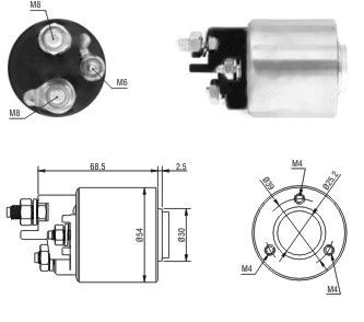 Magnetswitch, startmotor Meat & doria 46113 MEAT & DORIA