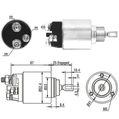 Magnetswitch, startmotor Meat & doria 46151 MEAT & DORIA