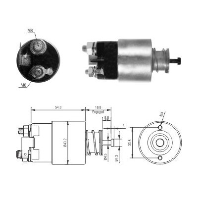 Magnetswitch, startmotor Meat & doria 46317 MEAT & DORIA