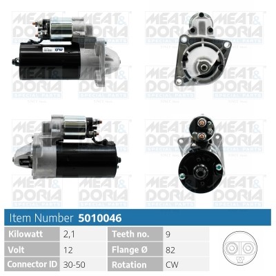 Startmotor 12V Meat & doria 5010046 MEAT & DORIA Startmotor 12V Meat & doria 5010046 MEAT & DORIA
