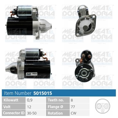 Startmotor 12V Meat & doria 5015015 MEAT & DORIA