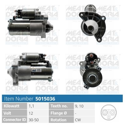 Startmotor 12V Meat & doria 5015036 MEAT & DORIA