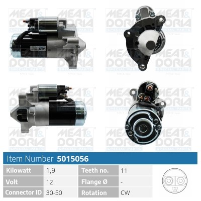 Startmotor 12V Meat & doria 5015056 MEAT & DORIA