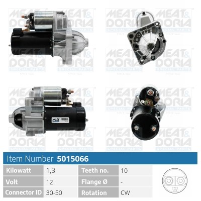 Startmotor 12V Meat & doria 5015066 MEAT & DORIA