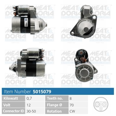 Startmotor 12V Meat & doria 5015079 MEAT & DORIA