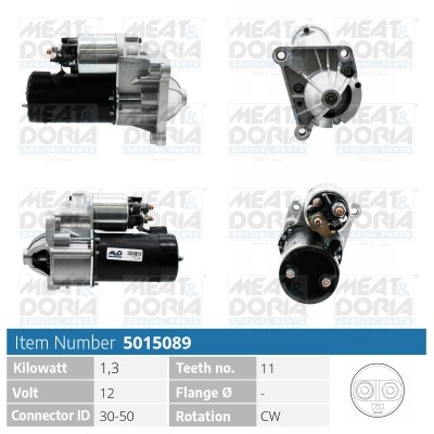 Startmotor 12V Meat & doria 5015089 MEAT & DORIA