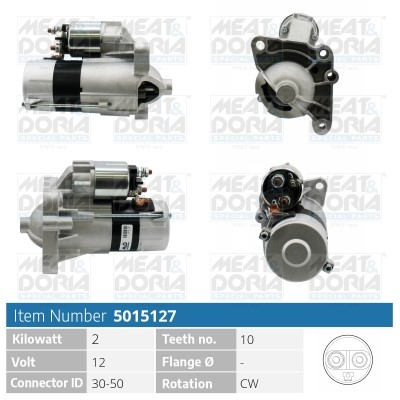 Startmotor 12V Meat & doria 5015127 MEAT & DORIA