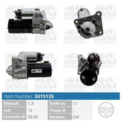 Startmotor 12V Meat & doria 5015135 MEAT & DORIA
