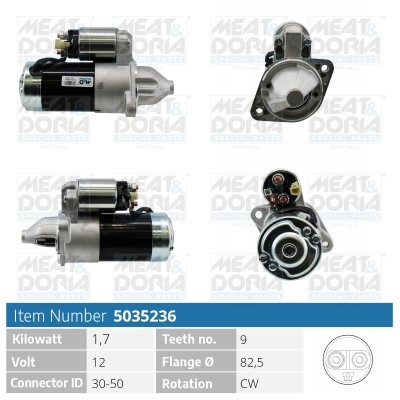 Startmotor 12V Meat & doria 5035236 MEAT & DORIA Startmotor 12V Meat & doria 5035236 MEAT & DORIA