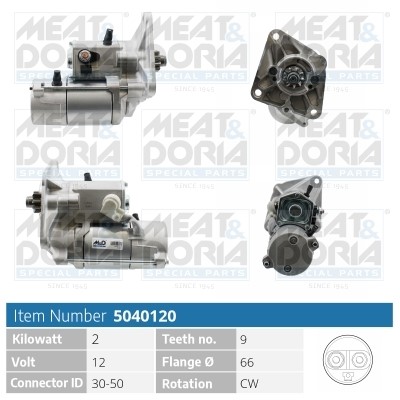 Startmotor 12V Meat & doria 5040120 MEAT & DORIA