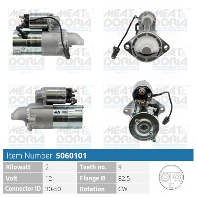 Startmotor 12V Meat & doria 5060101 MEAT & DORIA