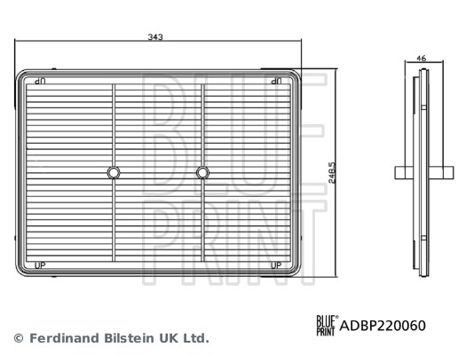 Luftfilter Blue print ADBP220060 BLUE PRINT