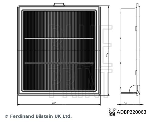 Luftfilter Blue print ADBP220063 BLUE PRINT