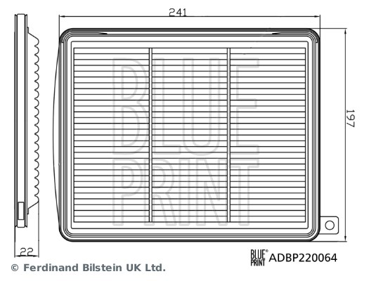 Luftfilter Blue print ADBP220064 BLUE PRINT