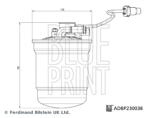 Bränslefilter Blue print ADBP230038 BLUE PRINT