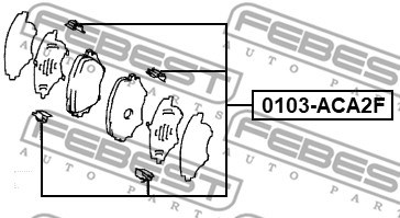 Monteringssats, Framaxel Febest 0103-ACA2F FEBEST
