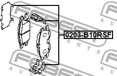 Monteringssats, Framaxel Febest 0203-B10RSF FEBEST Monteringssats, Framaxel Febest 0203-B10RSF FEBEST