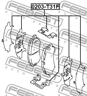 Monteringssats, Framaxel Febest 0203-T31F FEBEST